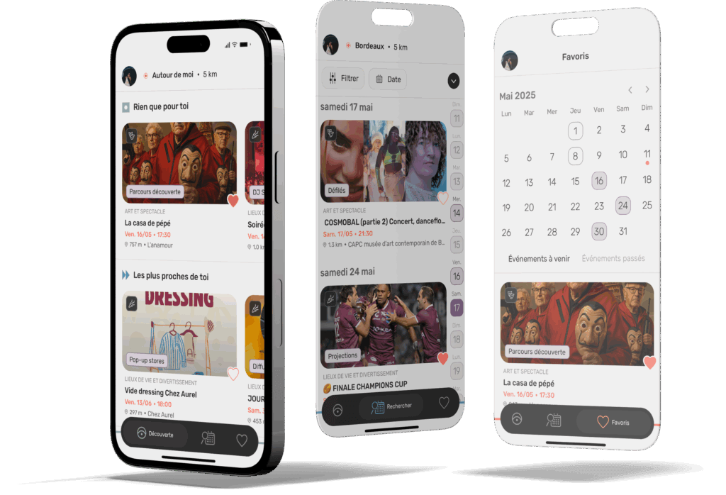 sorties Bordeaux - application sortir - événements mobile