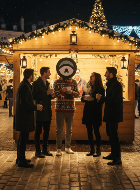 bordeaux - LiMK - marché de Noël - amis