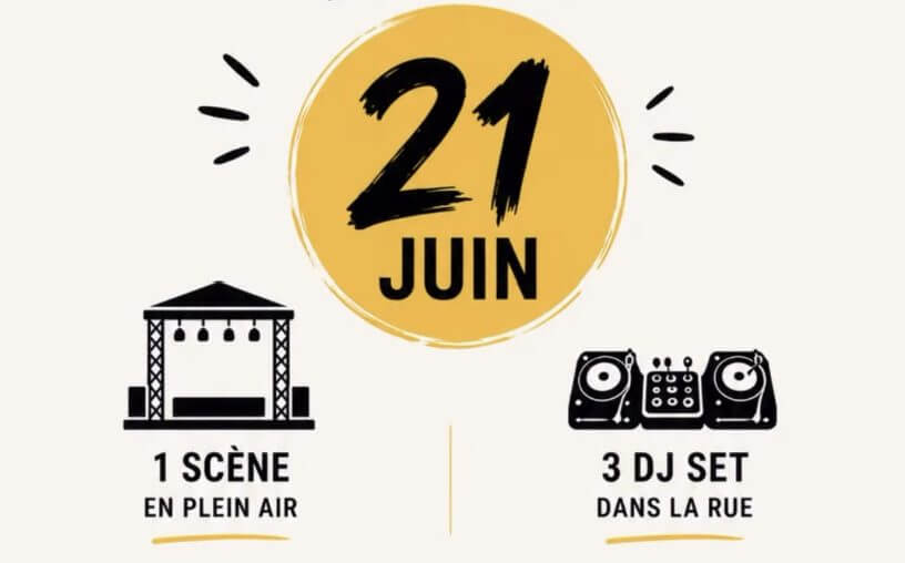 🎶 Scène en plein air, 3 DJ sets 🎶