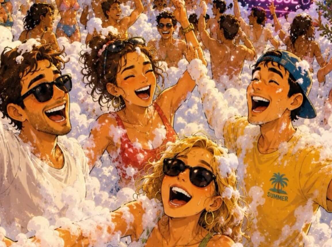 Soirée mousse XXL pour fêter la musique 🫧