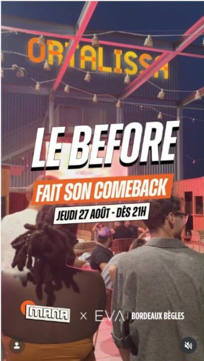 Le Before by EVA Bordeaux Bègles x MANA The Roof