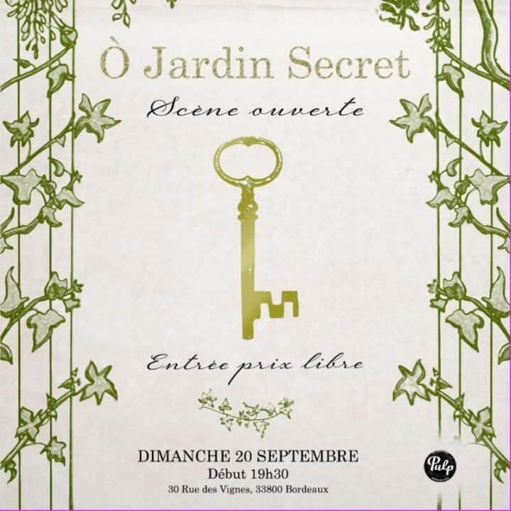 Ò Jardin Secret – scène ouverte pluridisciplinaire
