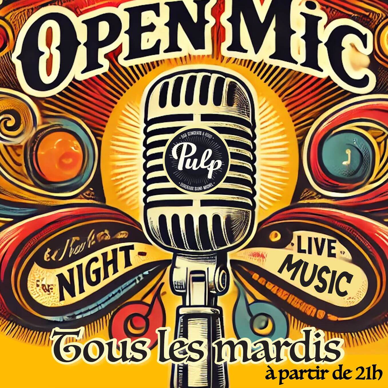 La scène ouverte du mardi au Pulp - événement Bordeaux