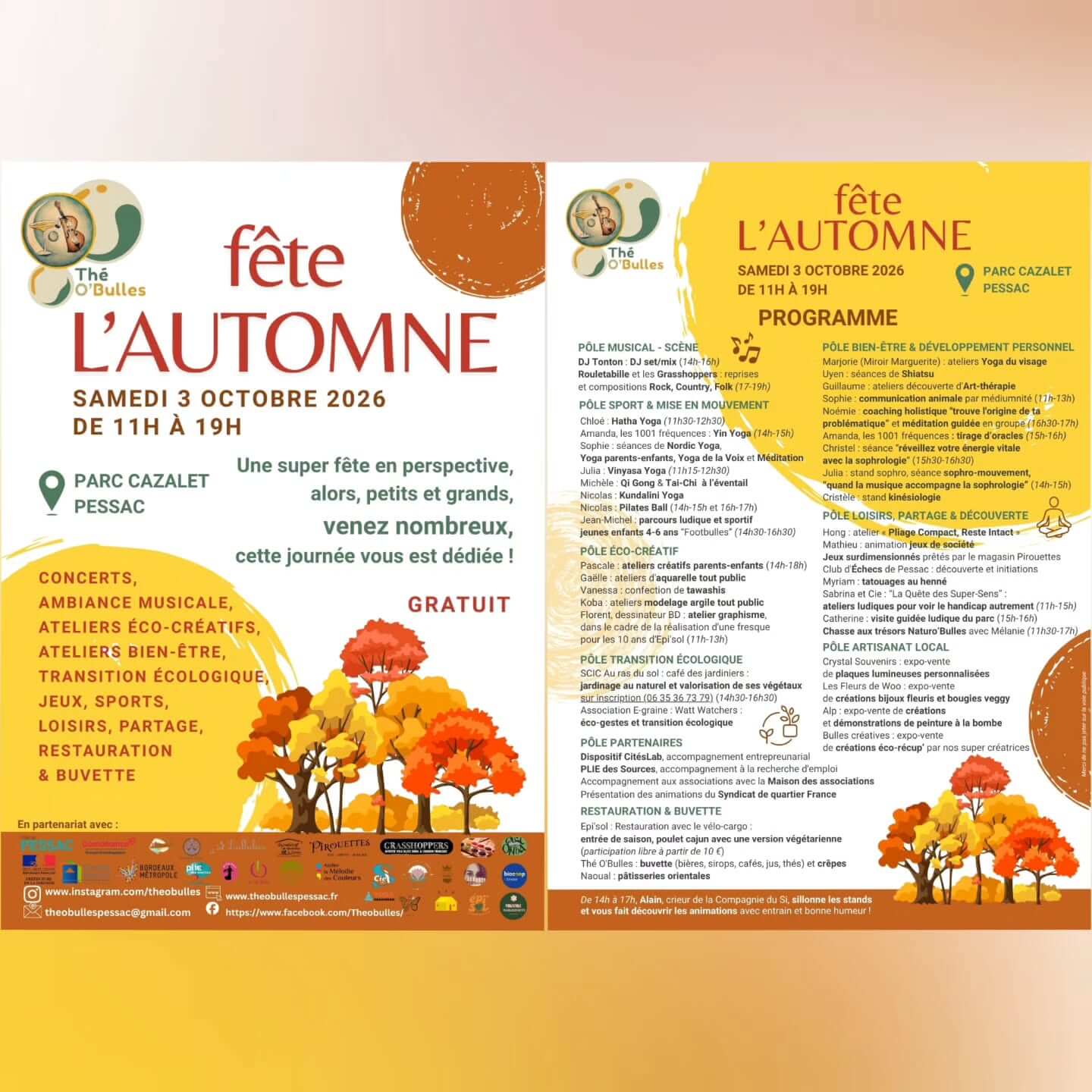 Thé O&rsquo;Bulles fête l&rsquo;automne - événement Bordeaux