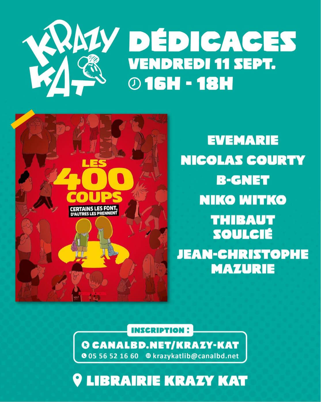 Multi-dédicace : Les 400 Coups (Fluide Glacial)