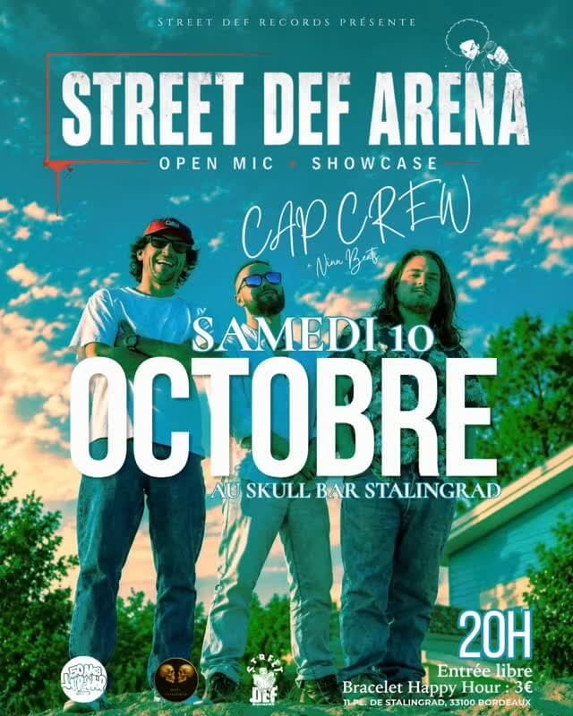 Open mic & showcase : Capcrew33 - événement Bordeaux