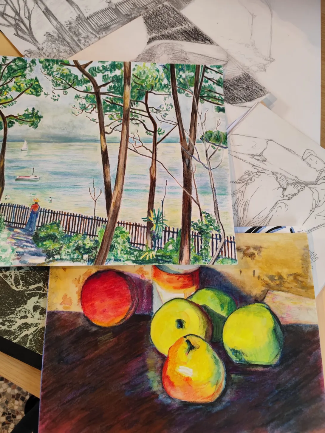Cours de dessin intergénérationnel