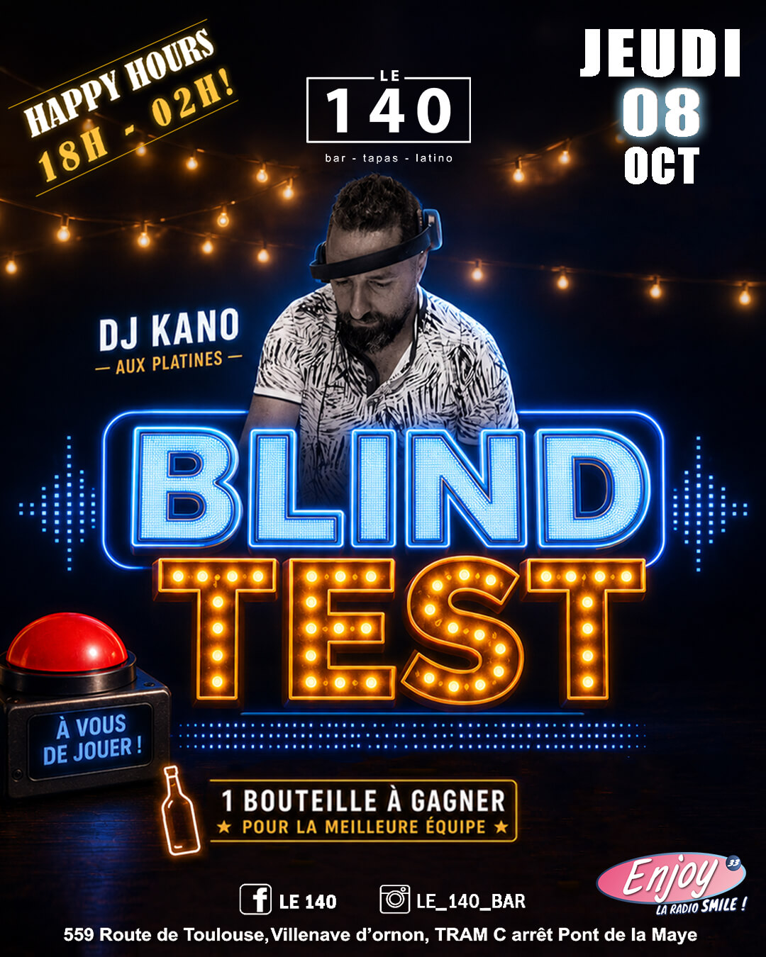 SOIRÉE BLIND-TEST + DJ - événement Bordeaux
