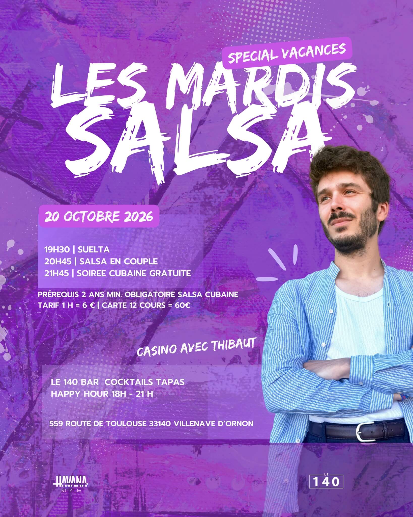 Les Mardis Salsa du 140 - événement Bordeaux