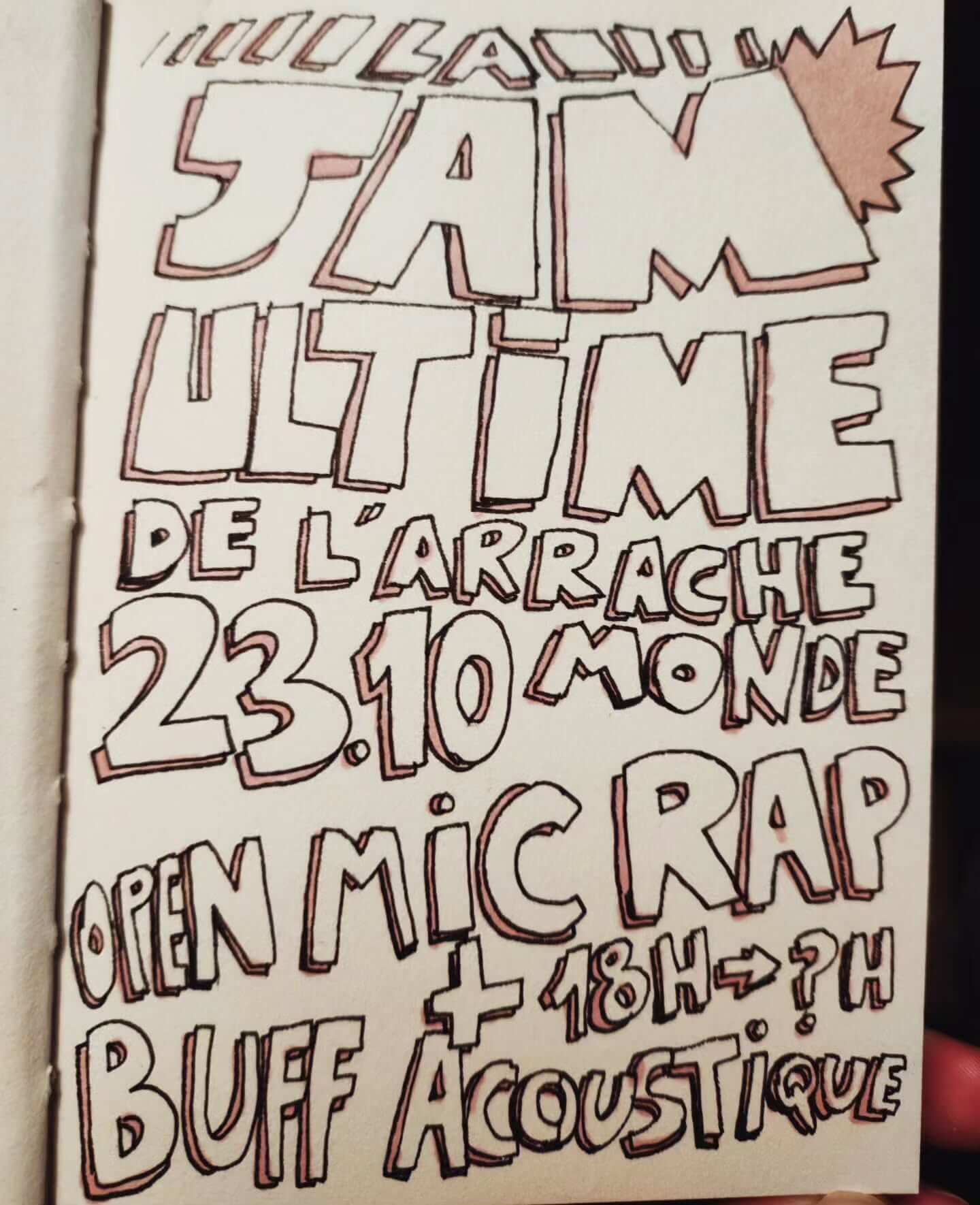 Ultime open mic de rap suivi d&rsquo;une jam pour la route - événement Bordeaux