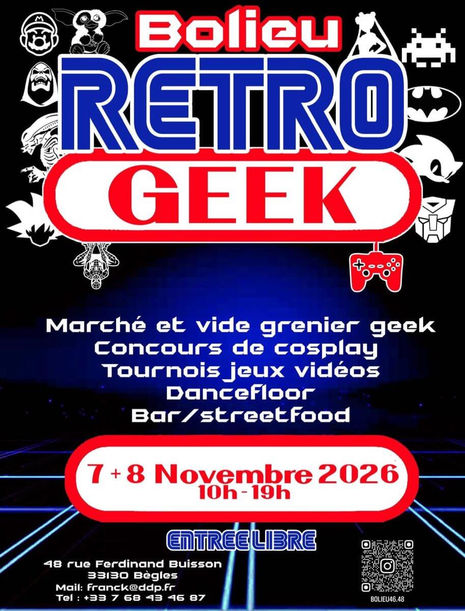 Bolieu Retro Geek - événement Bordeaux