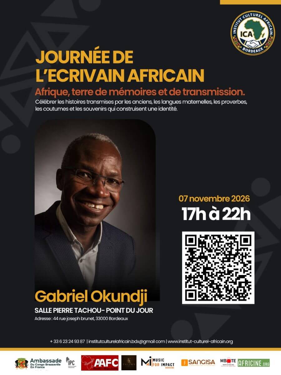 Journée internationale de l’écrivain africain – Gabriel Okoundji à l’honneur - événement Bordeaux