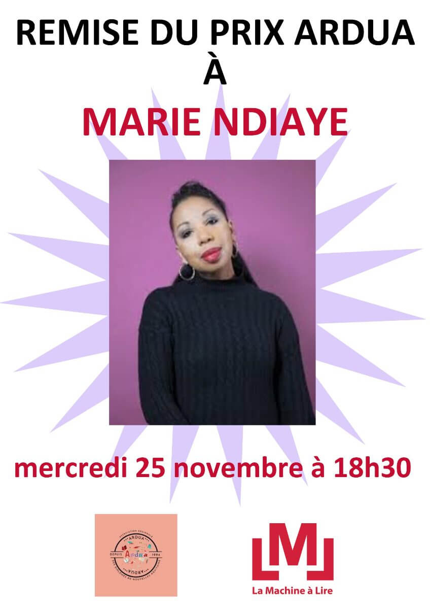Remise du prix ARDUA à Marie Ndiaye et du premier roman à Tang Loaëc - événement Bordeaux