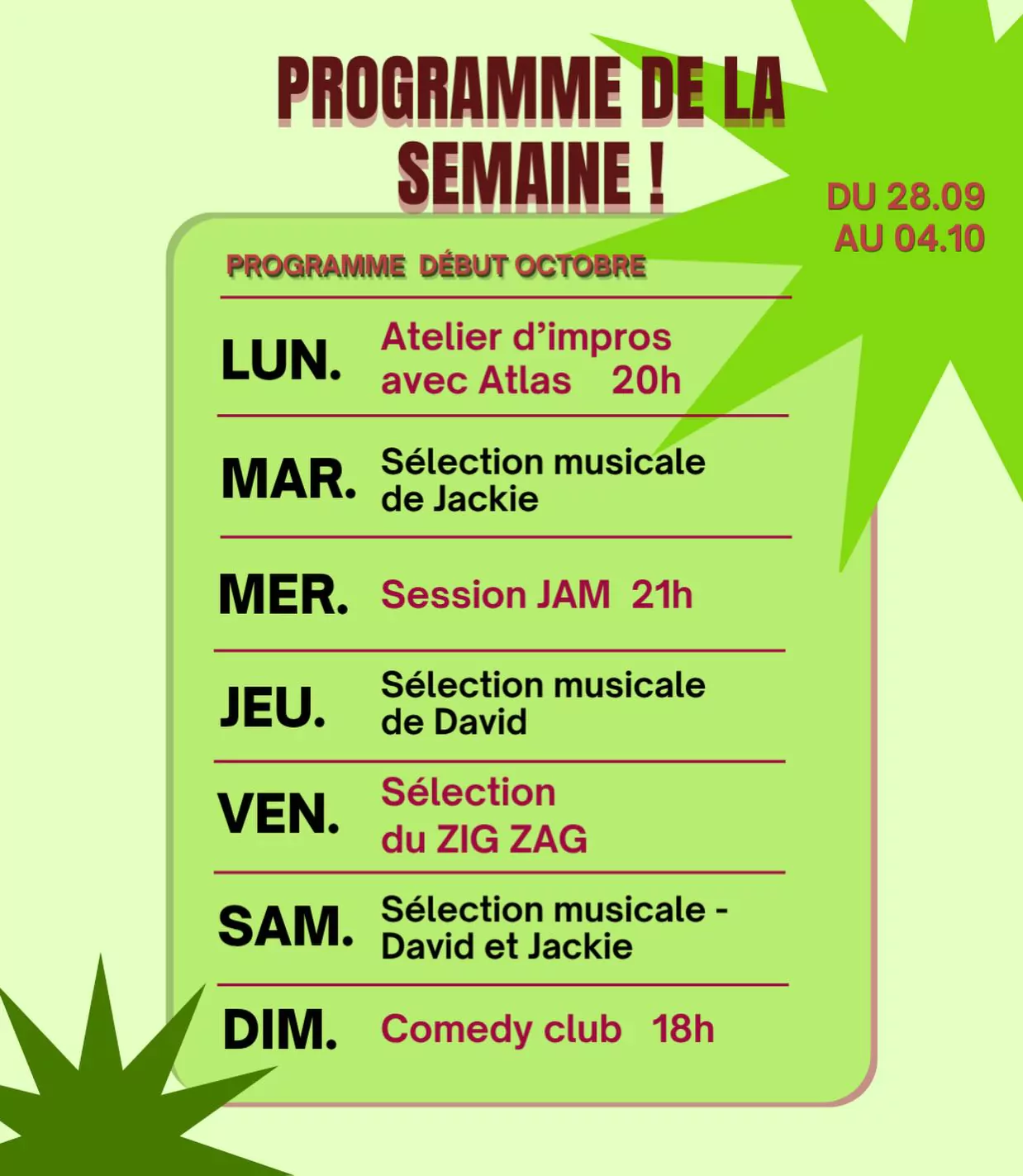 Comedy club