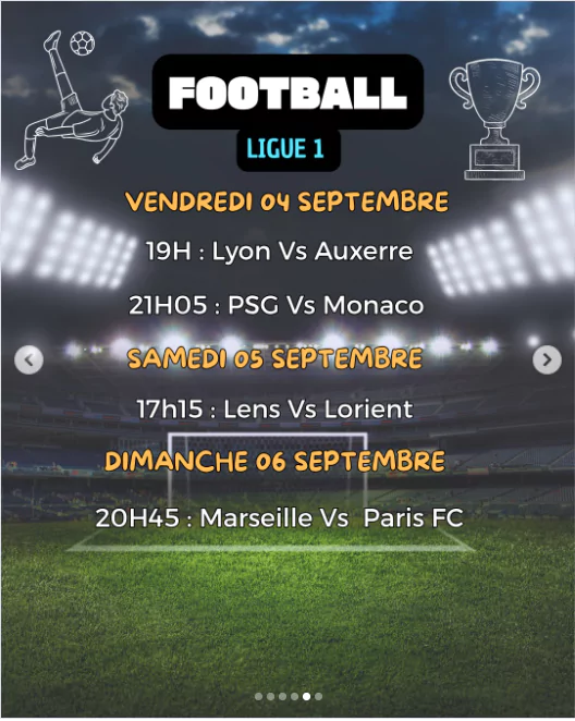 Diffusion Ligue 1 : PSG – Monaco
