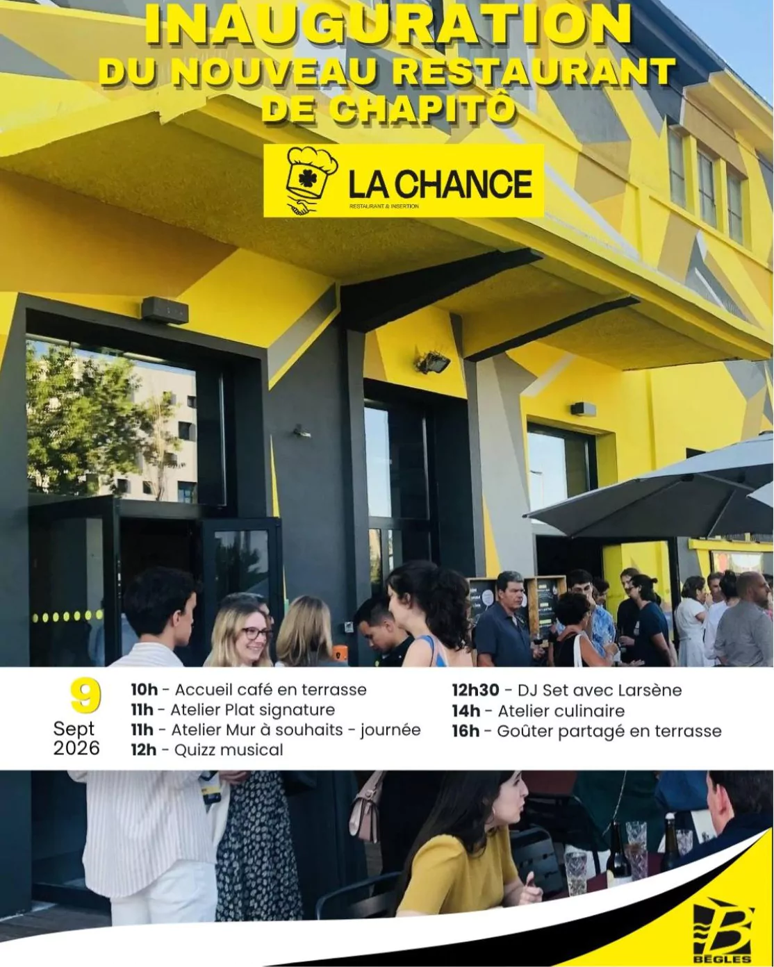 Inauguration publique du restaurant La Chance