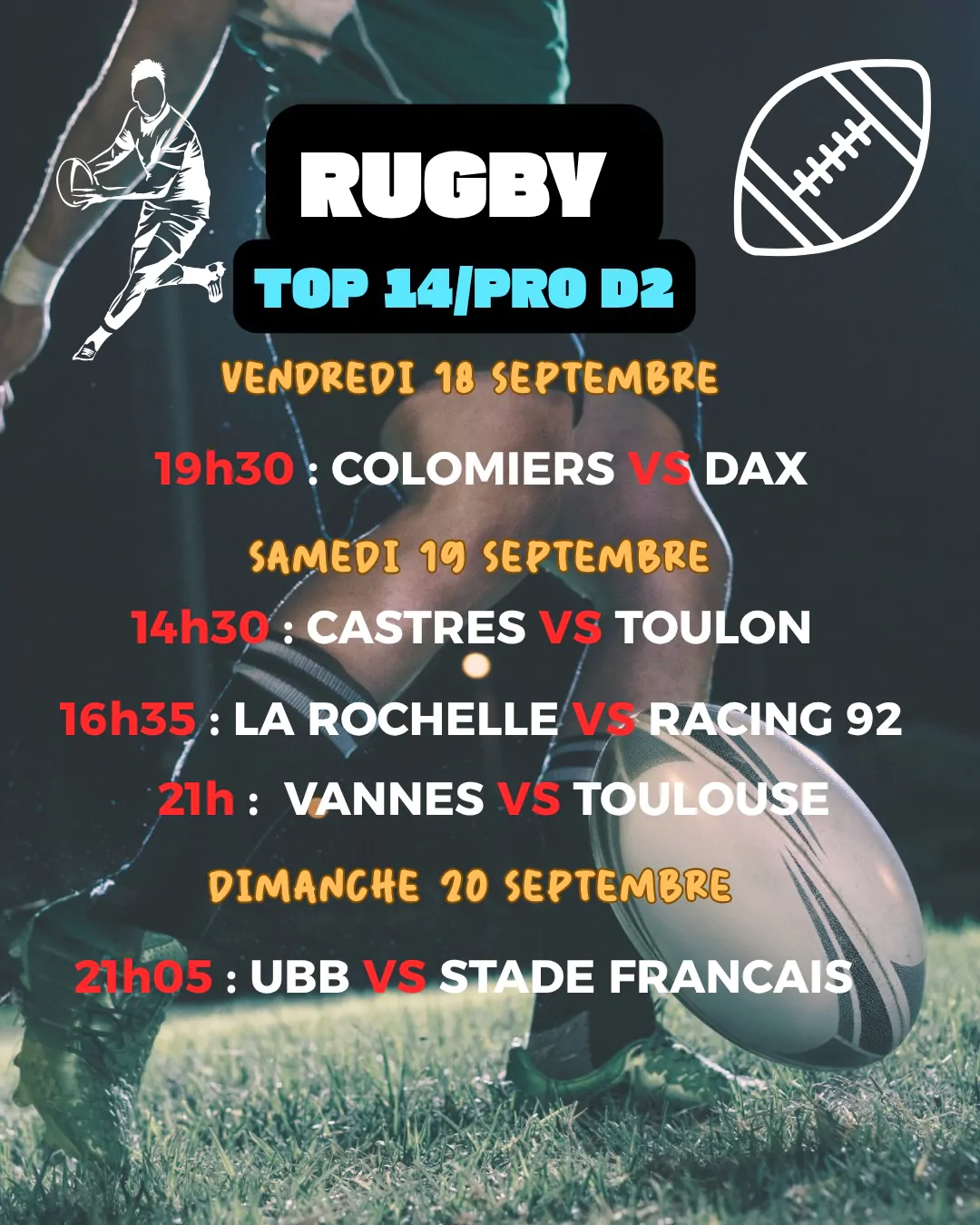 Pro D2 : Colomiers vs Dax