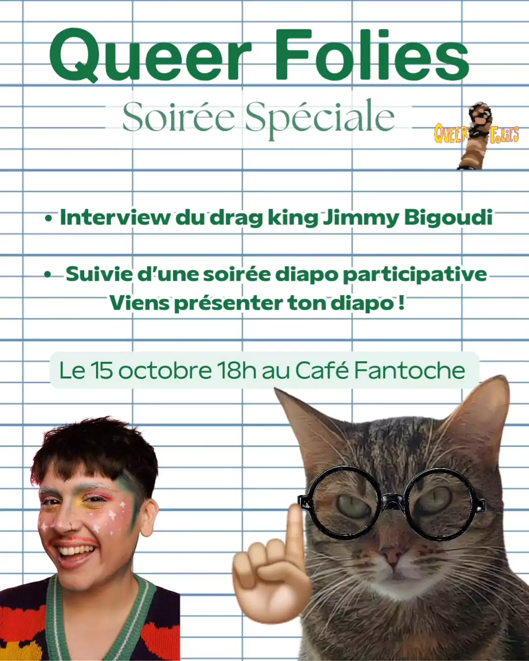 Queer Folies – soirée spéciale avec Jimmy Bigoudi