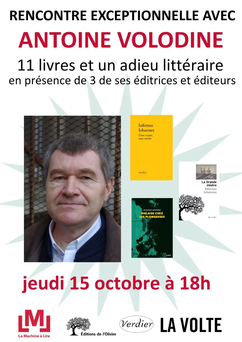 Adieu littéraire d’Antoine Volodine