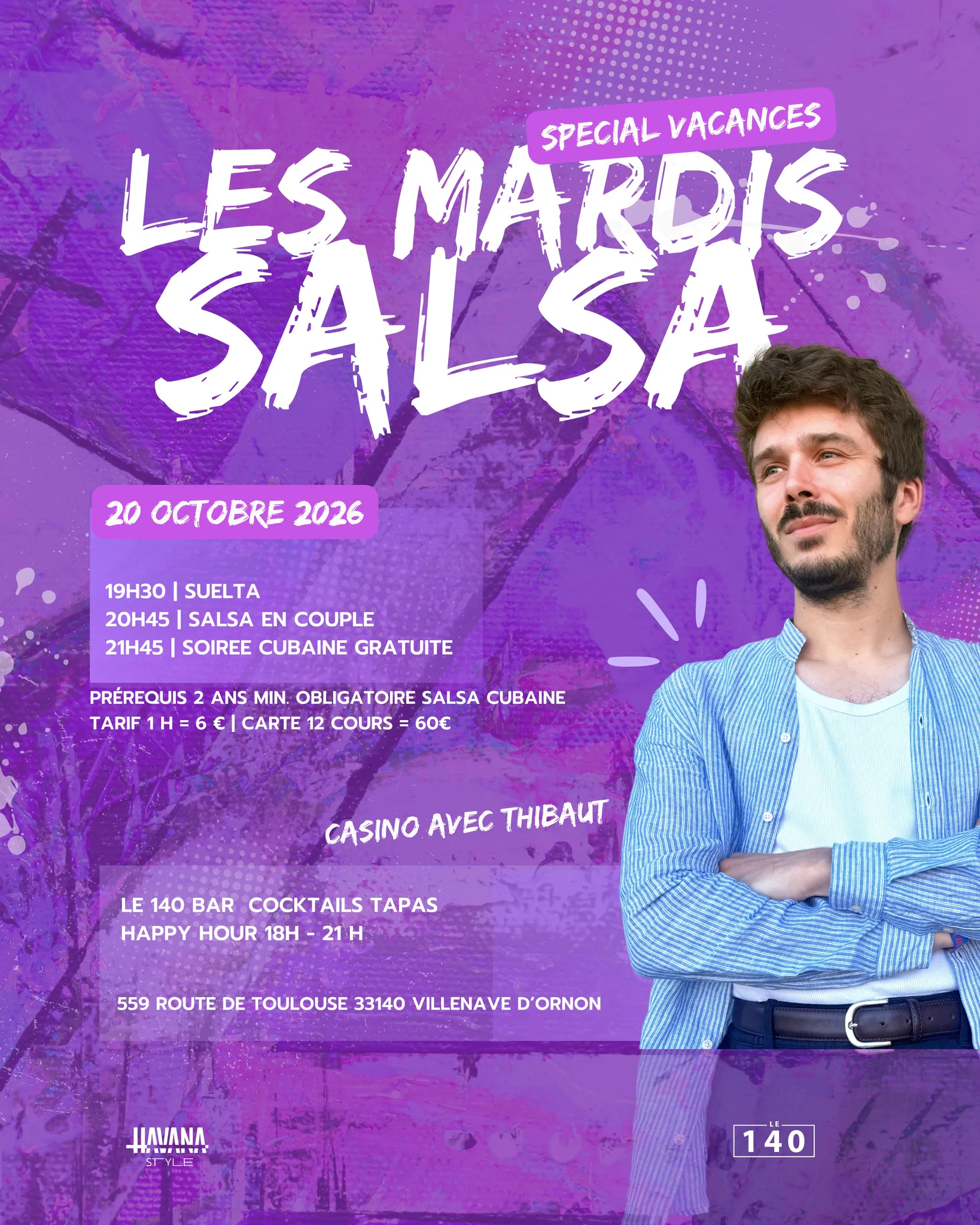 Les Mardis Salsa du 140