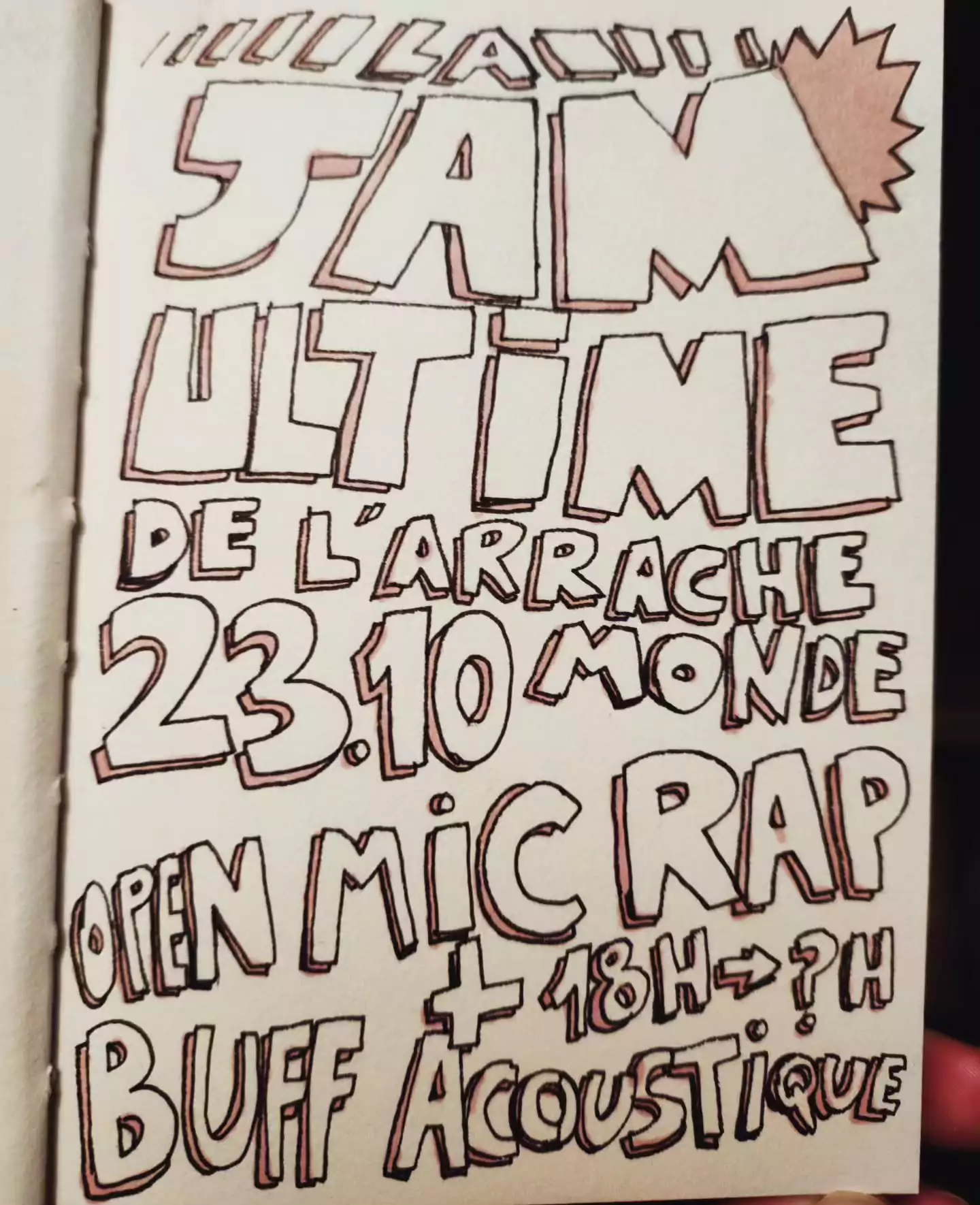 Ultime open mic de rap suivi d’une jam pour la route