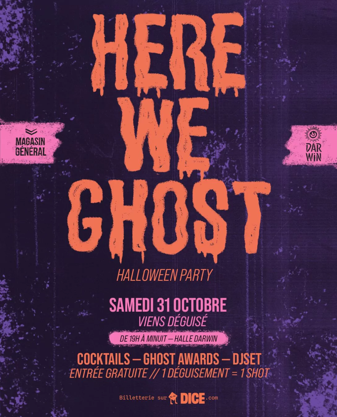 HERE WE GHOST · Halloween Party du Magasin Général